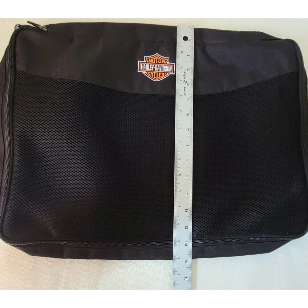 Harley-Davidson Travel Organizer Bag Black Mesh Zip Storage Case 22